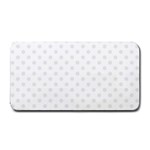 Polka Dots - Pale Gray on White Medium Bar Mat