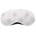 Polka Dots - Pale Gray on White Sleeping Mask