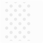 Polka Dots - Pale Gray on White Large Garden Flag (Two Sides)