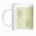 Polka Dots - Pale Gray on White Night Luminous Mug