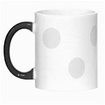 Polka Dots - Pale Gray on White Morph Mug