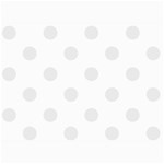 Polka Dots - Pale Gray on White 5  x 7  Photo Cards