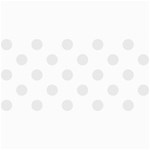 Polka Dots - Pale Gray on White 4  x 8  Photo Cards