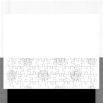 Polka Dots - Pale Gray on White Jigsaw Puzzle (Rectangular)