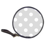 Polka Dots - White on Gainsboro Gray Classic 20-CD Wallet