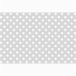 Polka Dots - White on Gainsboro Gray Collage 12  x 18 