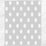 Polka Dots - White on Gainsboro Gray Canvas 11  x 14 