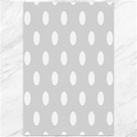 Polka Dots - White on Gainsboro Gray Canvas 12  x 18 