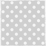 Polka Dots - White on Gainsboro Gray Canvas 20  x 20 