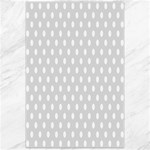 Polka Dots - White on Gainsboro Gray Canvas 24  x 36 