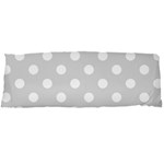 Polka Dots - White on Gainsboro Gray Body Pillow Case Dakimakura (Two Sides)