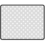 Polka Dots - White on Gainsboro Gray Fleece Blanket (Medium) (One Side)