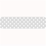 Polka Dots - White on Gainsboro Gray Medium Bar Mat