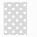 Polka Dots - White on Gainsboro Gray Large Garden Flag (Two Sides)