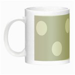 Polka Dots - White on Gainsboro Gray Night Luminous Mug