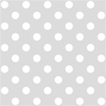 Polka Dots - White on Gainsboro Gray ScrapBook Page 12  x 12 