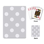 Polka Dots - White on Gainsboro Gray Playing Cards Single Design