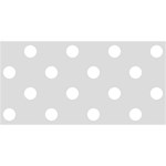 Polka Dots - White on Gainsboro Gray YOU ARE INVITED 3D Greeting Card (8x4)