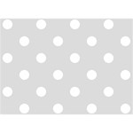 Polka Dots - White on Gainsboro Gray Birthday Cake 3D Greeting Card (7x5)