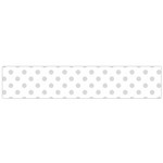 Polka Dots - Gainsboro Gray on White Flano Scarf (Small)