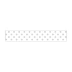 Polka Dots - Gainsboro Gray on White Flano Scarf (Mini)