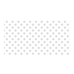 Polka Dots - Gainsboro Gray on White Satin Wrap