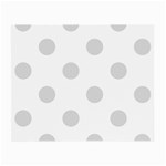 Polka Dots - Gainsboro Gray on White Small Glasses Cloth