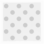 Polka Dots - Gainsboro Gray on White Medium Glasses Cloth