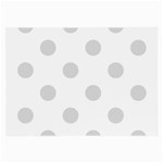 Polka Dots - Gainsboro Gray on White Large Glasses Cloth