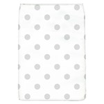 Polka Dots - Gainsboro Gray on White Removable Flap Cover (L)