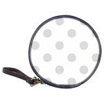 Polka Dots - Gainsboro Gray on White Classic 20-CD Wallet