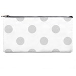 Polka Dots - Gainsboro Gray on White Pencil Case