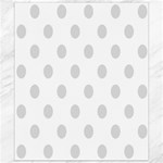 Polka Dots - Gainsboro Gray on White Canvas 8  x 10 