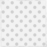 Polka Dots - Gainsboro Gray on White Canvas 20  x 20 
