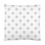 Polka Dots - Gainsboro Gray on White Standard Cushion Case (Two Sides)