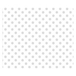 Polka Dots - Gainsboro Gray on White Double Sided Flano Blanket (Small)