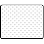 Polka Dots - Gainsboro Gray on White Double Sided Fleece Blanket (Medium) (Two Sides)