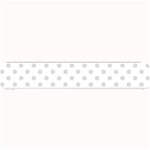Polka Dots - Gainsboro Gray on White Small Bar Mat