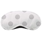 Polka Dots - Gainsboro Gray on White Sleeping Mask