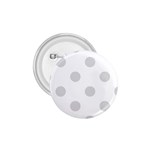 Polka Dots - Gainsboro Gray on White 1.75  Button