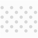 Polka Dots - Gainsboro Gray on White 5  x 7  Photo Cards
