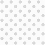 Polka Dots - Gainsboro Gray on White ScrapBook Page 8  x 8 