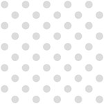 Polka Dots - Gainsboro Gray on White ScrapBook Page 12  x 12 