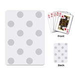 Polka Dots - Gainsboro Gray on White Playing Cards Single Design