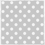 Polka Dots - White on Light Gray Canvas 20  x 20 