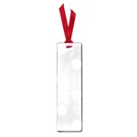 Polka Dots - White on Light Gray Small Book Mark