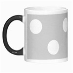 Polka Dots - White on Light Gray Morph Mug