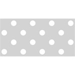 Polka Dots - White on Light Gray YOU ARE INVITED 3D Greeting Card (8x4)