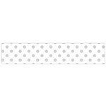 Polka Dots - Light Gray on White Flano Scarf (Small)