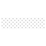 Polka Dots - Light Gray on White Satin Scarf (Oblong)